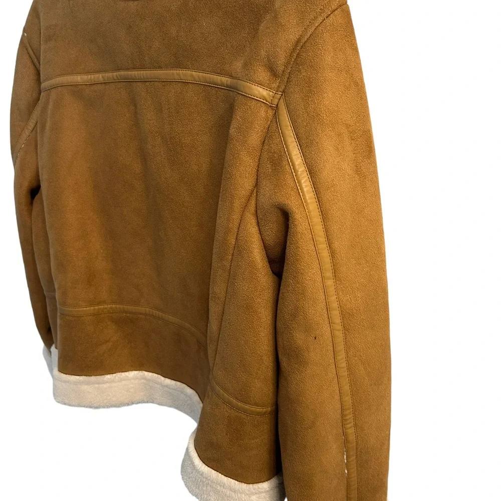 Universal Threads Bomber Faux Suede & Sherpa Moto Jacket. Size Medium. - Picture 11 of 12